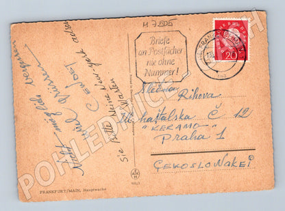 Postcard Frankfurt Hauptwache sent (M7505)