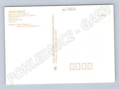 Pohlednice Altefähr Rügen koláž moře pláž NDR (M7512)