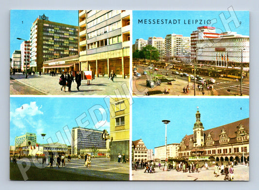 Pohlednice Lipsko Messestadt koláž 4 záběrů (M7521)