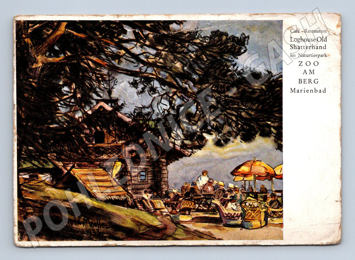 Pohlednice Loghouse Old Shatterhand Marienbad (M7523)