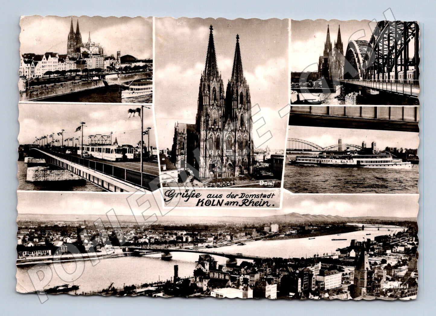 Pohlednice Köln více záběrů razítko (M7527)