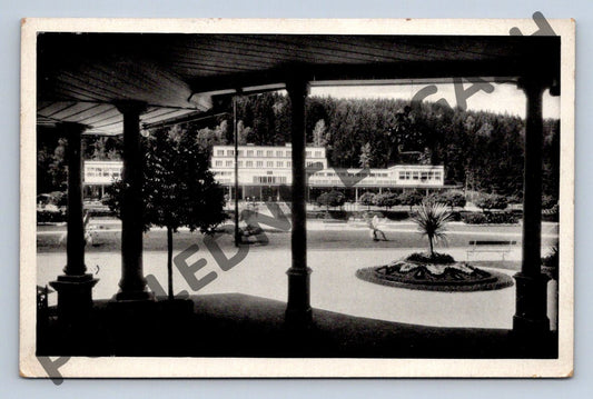 Pohlednice Luhačovice Společenský dům 1939 ČSR (M753)