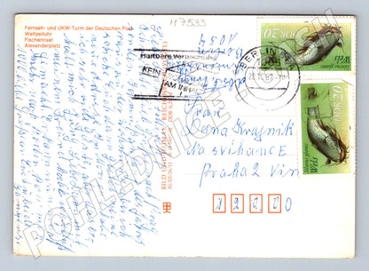 Pohlednice Berlín DDR 1987 noční pohledy (M7533)