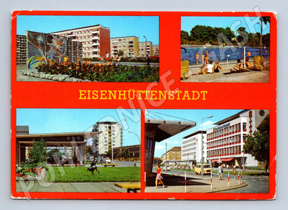 Pohlednice Eisenhüttenstadt NDR 1979 koláž (M7534)