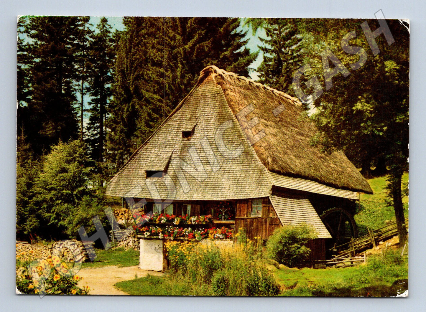 Postcard Schwarzwald Germany 1985 house (M7535)