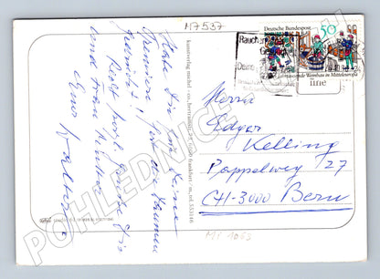 Postcard Frankfurt Römer historic town hall (M7537)