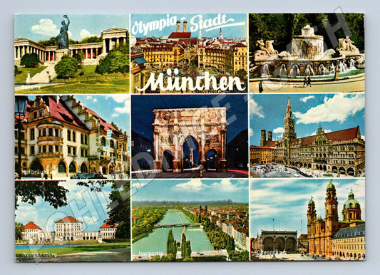 Postcard Munich multi-image Germany (M7542)