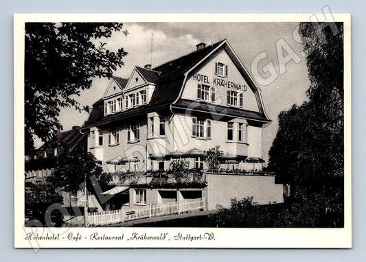 Pohlednice Stuttgart Hotel Krähenwald historická (M7544)