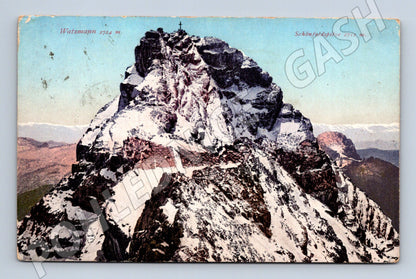 Postcard Watzmann Alpine peak 1917 (M7545)