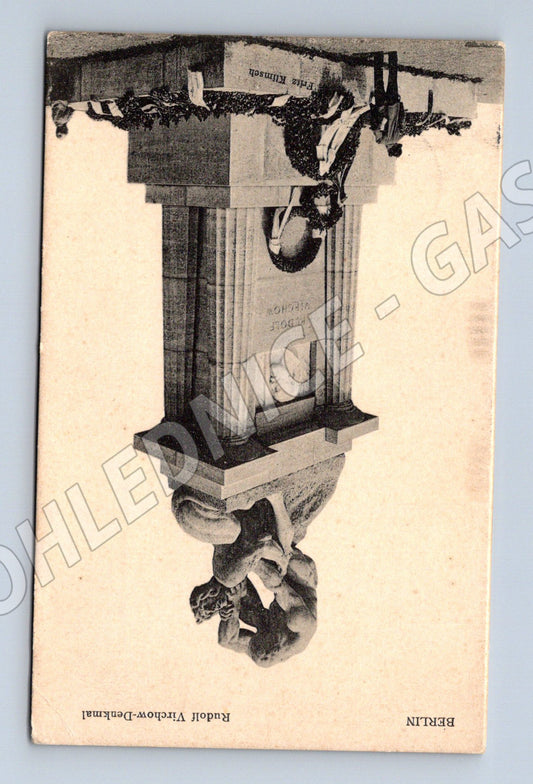 Pohlednice Rudolf Virchow pomník Berlín 1911 (M7546)