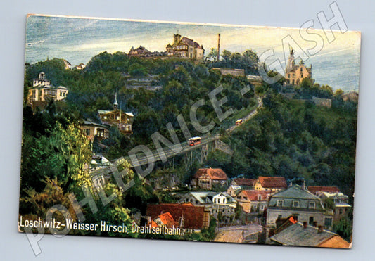 Pohlednice Drážďany Loschwitz lanovka (M7547)