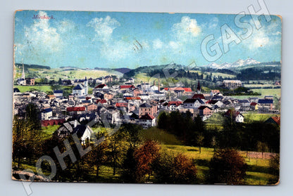 Postcard Miesbach Alps colored 1916 (M7551)