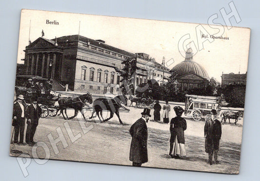 Pohlednice Berlín Kgl Opernhaus 1911 do Prahy (M7554)