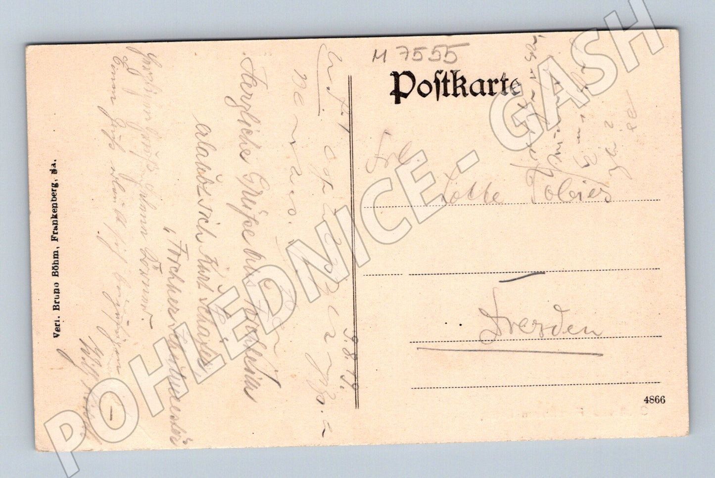 Postcard Forchheim school castle church (M7555)
