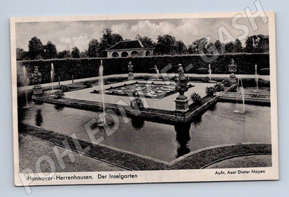 Postcard Hannover Herrenhausen Island Garden (M7557)