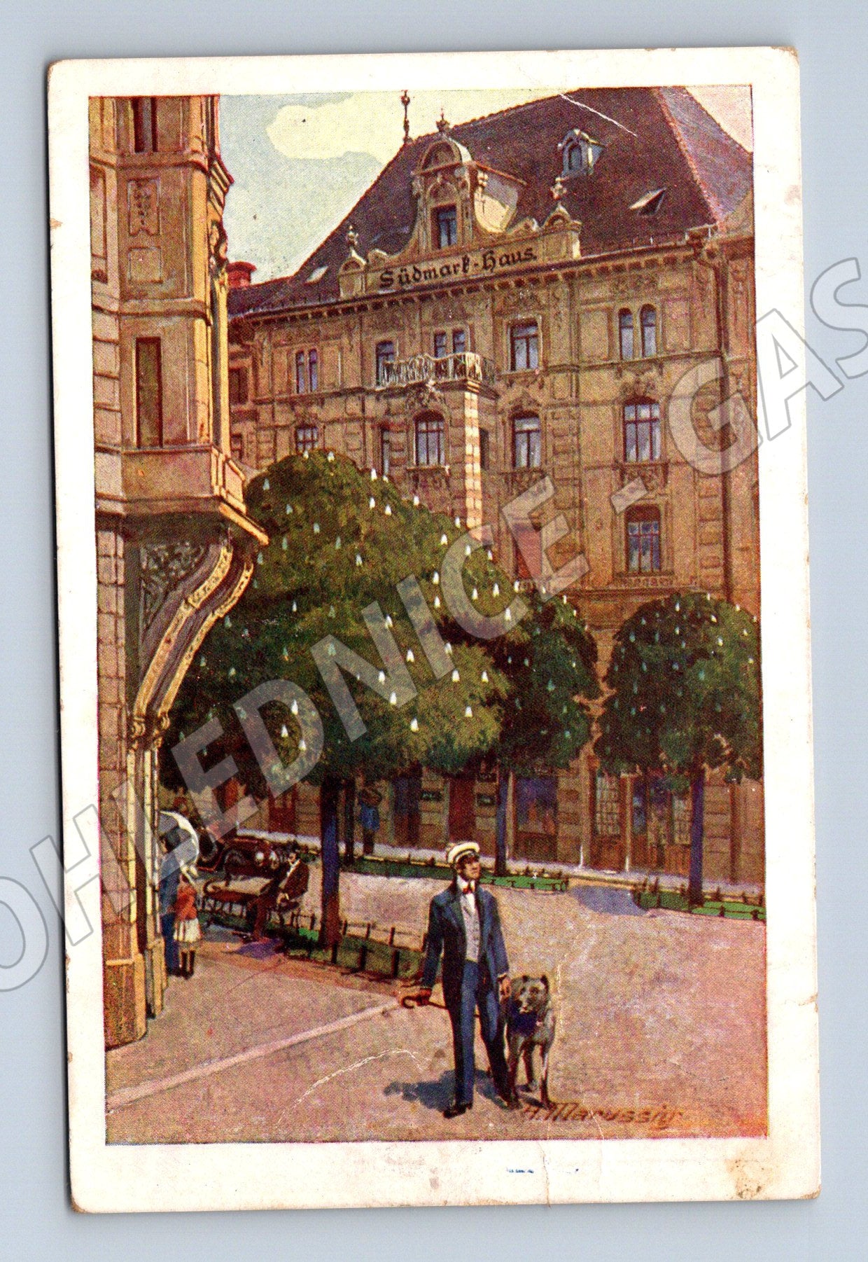 Pohlednice Schweizer Haus koňský povoz (M7558)
