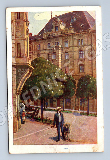 Pohlednice Schweizer Haus koňský povoz (M7558)