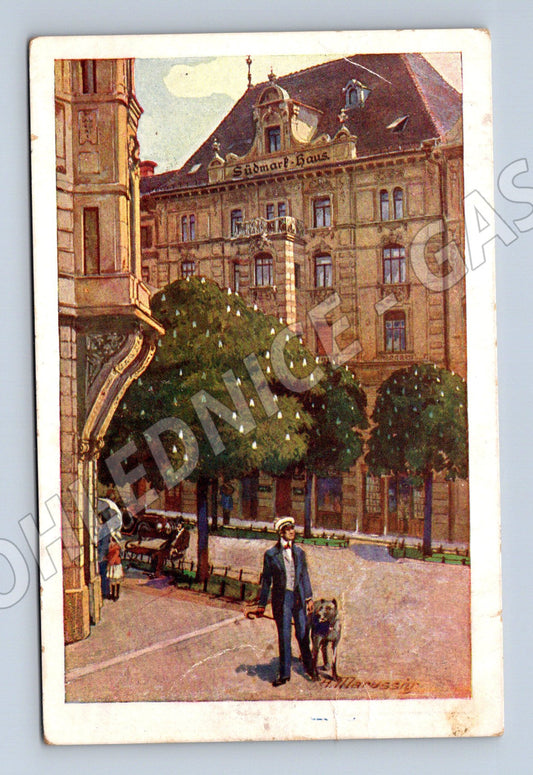 Pohlednice Schweizer Haus koňský povoz (M7558)