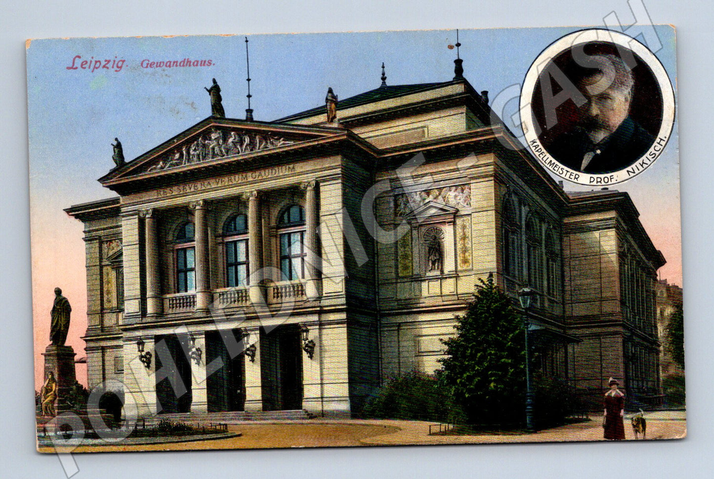 Pohlednice Lipsko Gewandhaus prof Nikisch (M7570)