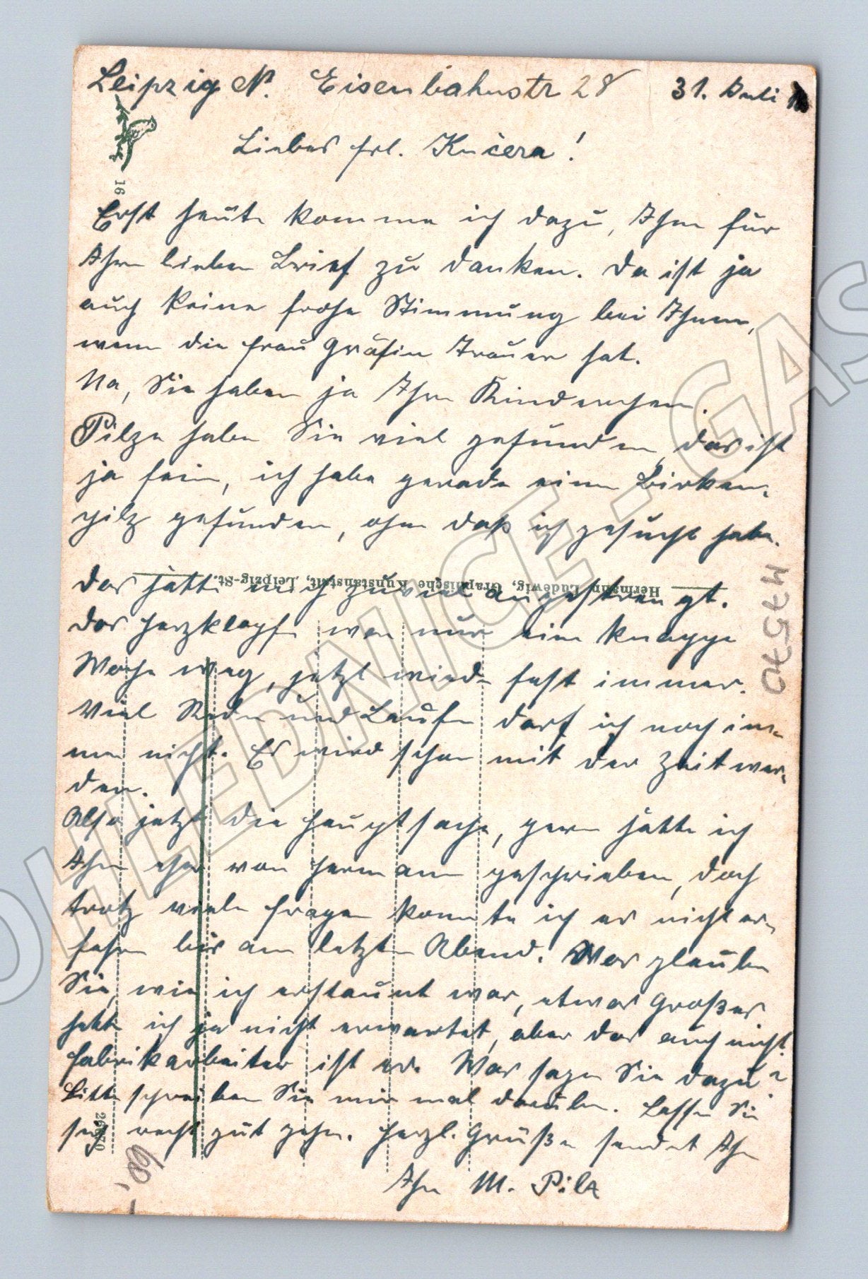 Pohlednice Lipsko Gewandhaus prof Nikisch (M7570)