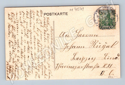 Pohlednice Waldenburg Fürstliches Schloss 1908 (M7571)