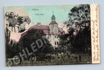 Pohlednice Vetschau zámek Lynar 1908 (M7572)