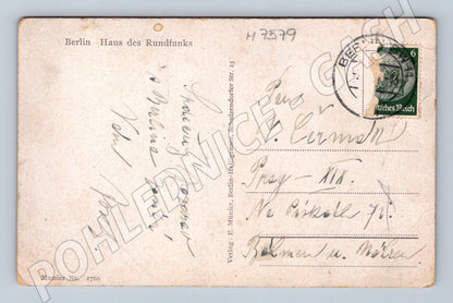 Pohlednice Berlin Haus des Rundfunks zaslaná (M7579)