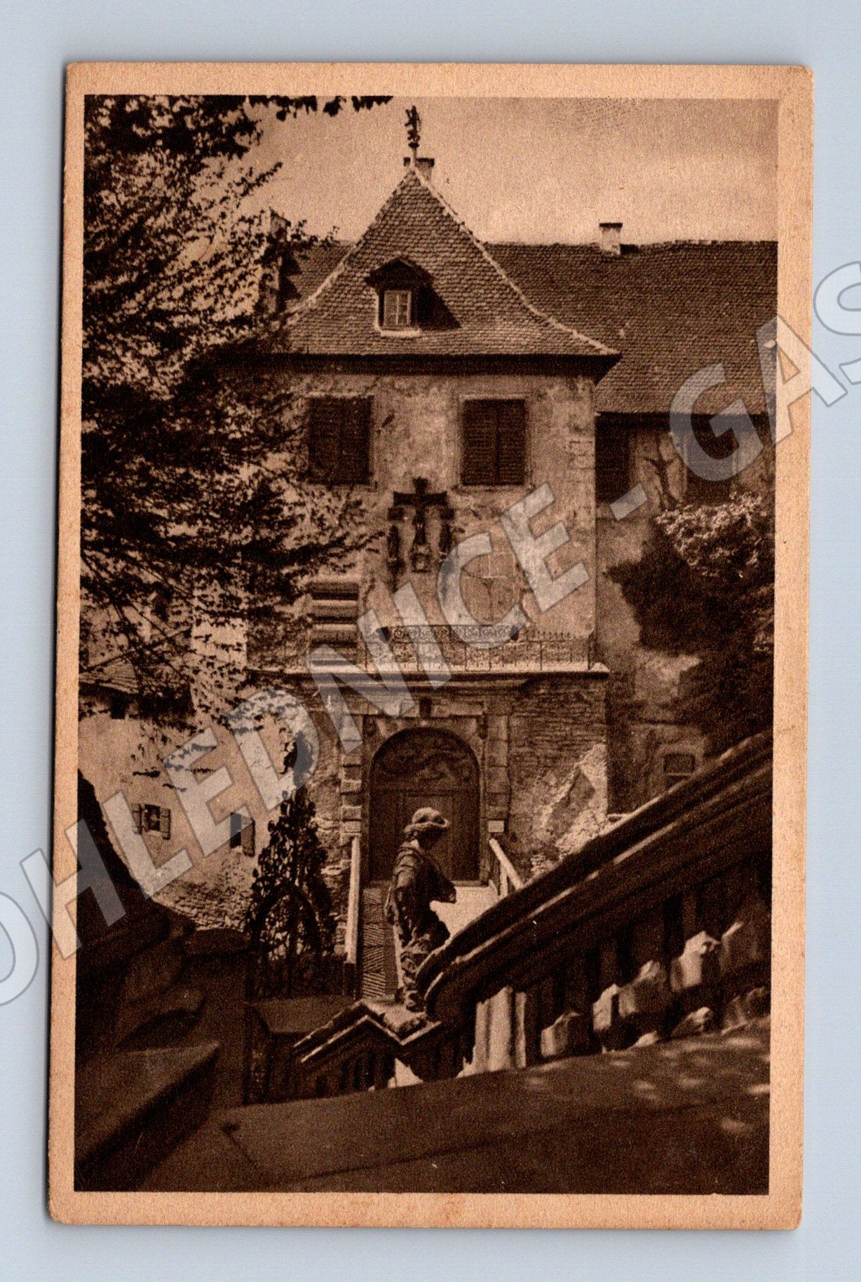 Pohlednice Meersburg Bodensee Altes Schloss vstup (M7581)