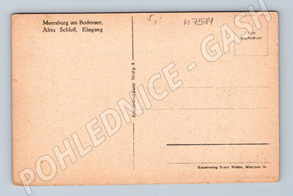Pohlednice Meersburg Bodensee Altes Schloss vstup (M7581)