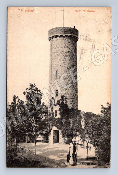 Pohlednice Mariánské Lázně Aussichtsturm (M7582)
