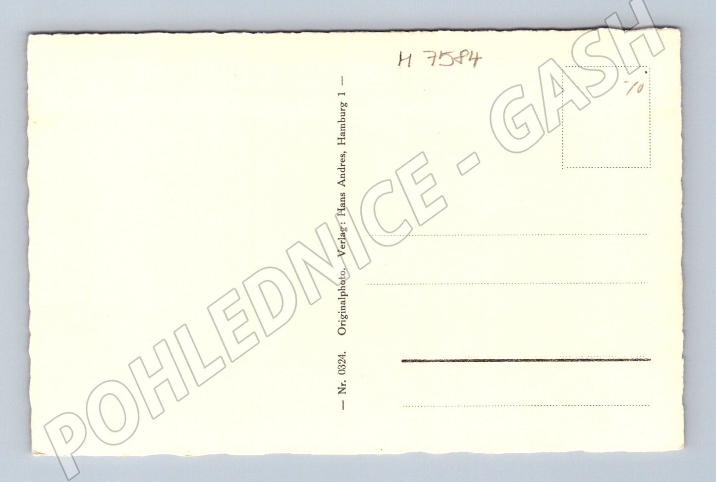 Pohlednice Hamburg jezero Alster stará (M7584)