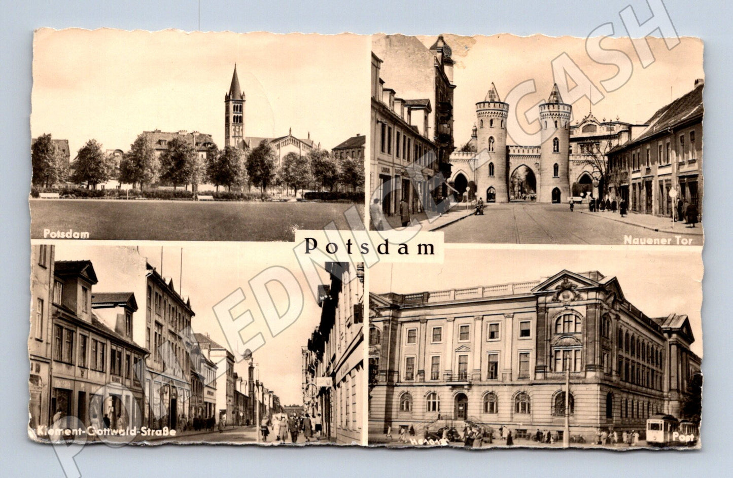 Pohlednice Potsdam koláž prošlá poštou (M7588)