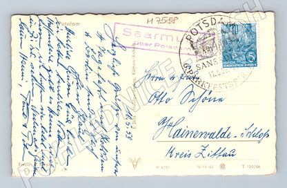 Pohlednice Potsdam koláž prošlá poštou (M7588)