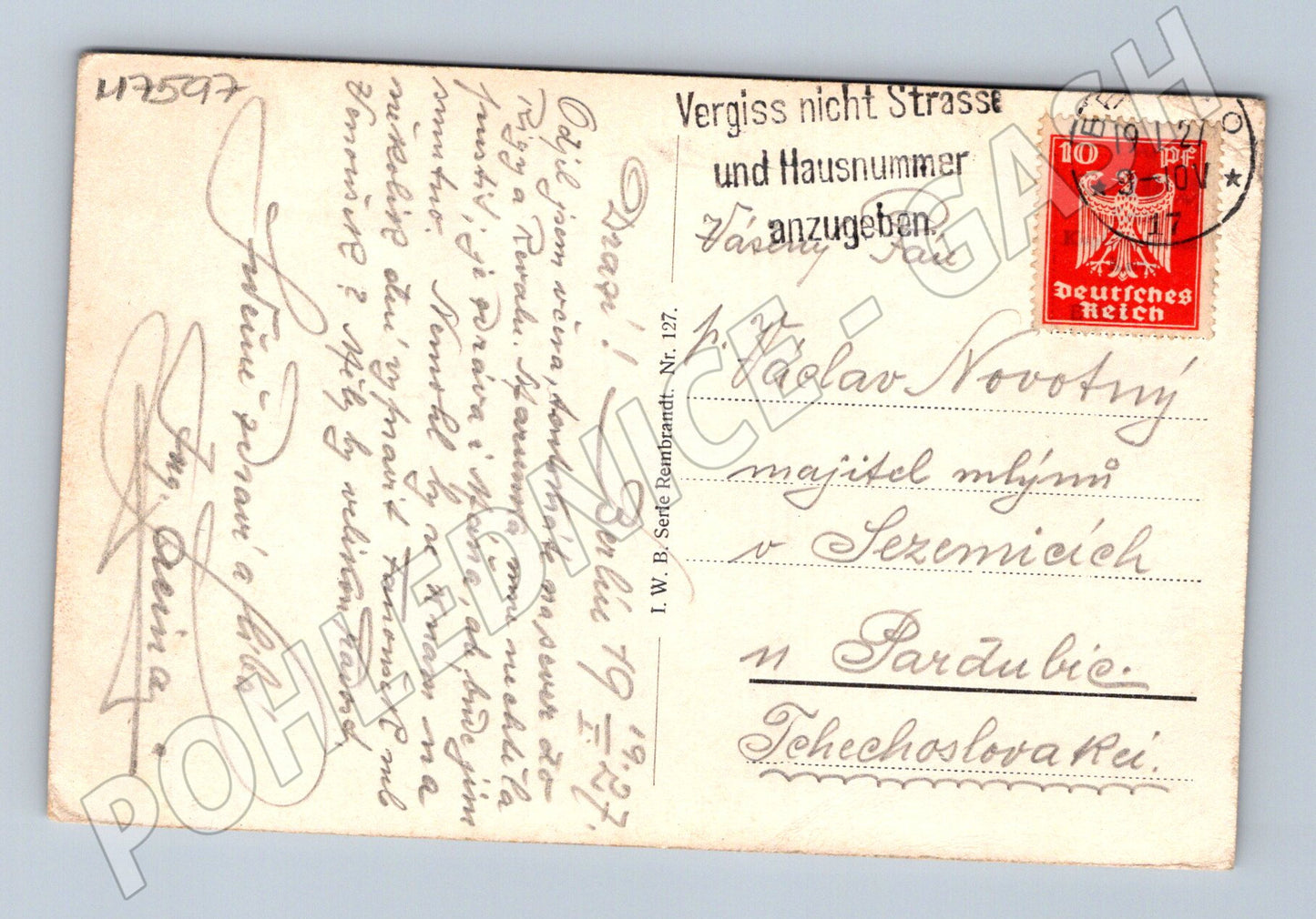 Pohlednice Berlín Brandenburger Tor zaslaná (M7597)