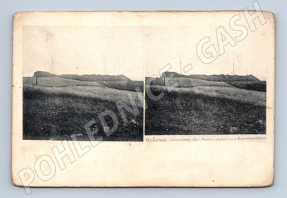 Pohlednice Arkona zříceniny hradu stereopohled (M7600)