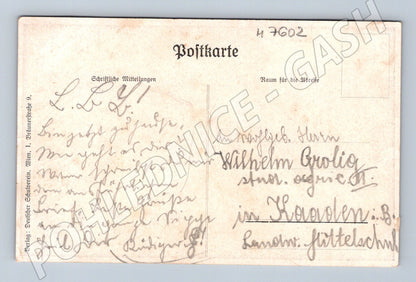 Pohlednice rytíř školní spolek Vídeň 1900s (M7602)