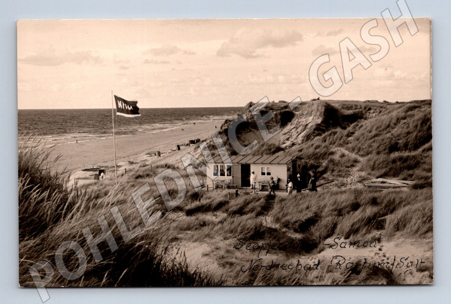Pohlednice Sylt Rantum plážový bar Seepferdchen Samoa (M7606)
