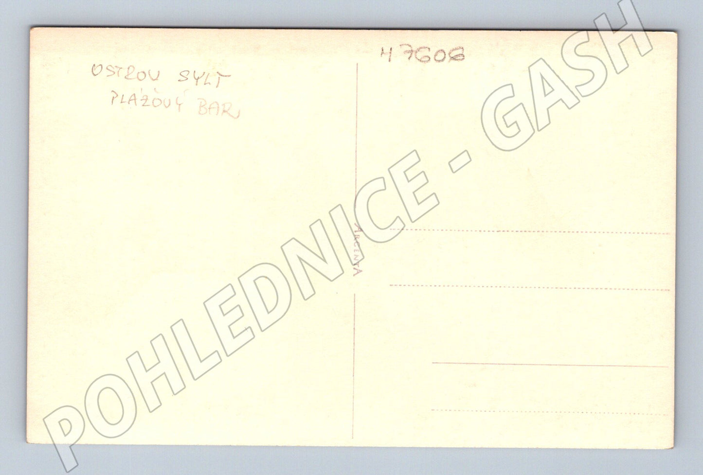 Pohlednice Sylt Rantum plážový bar Seepferdchen Samoa (M7606)