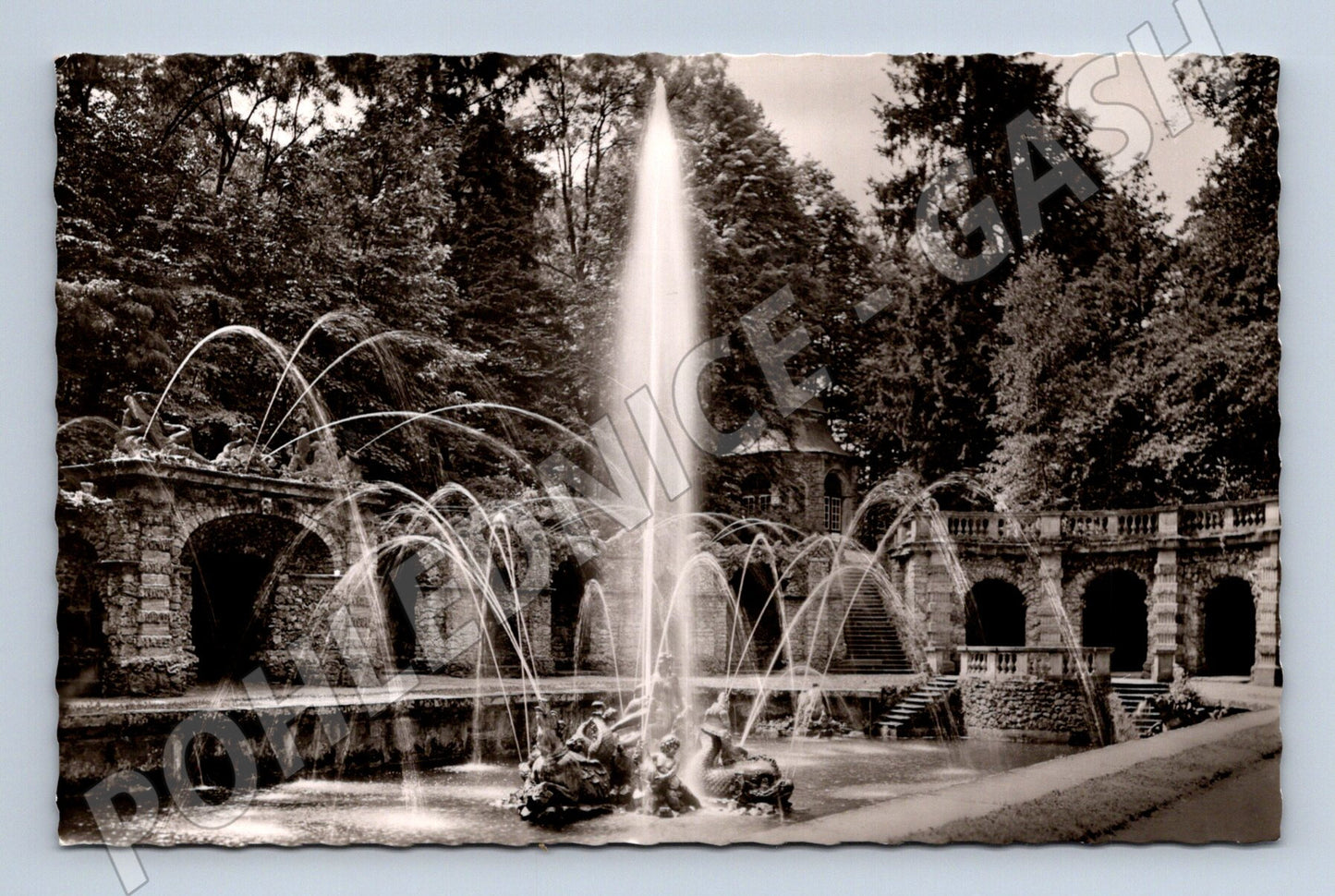 Pohlednice Bayreuth Schloss Eremitage Untere Grotte historická (M7607)