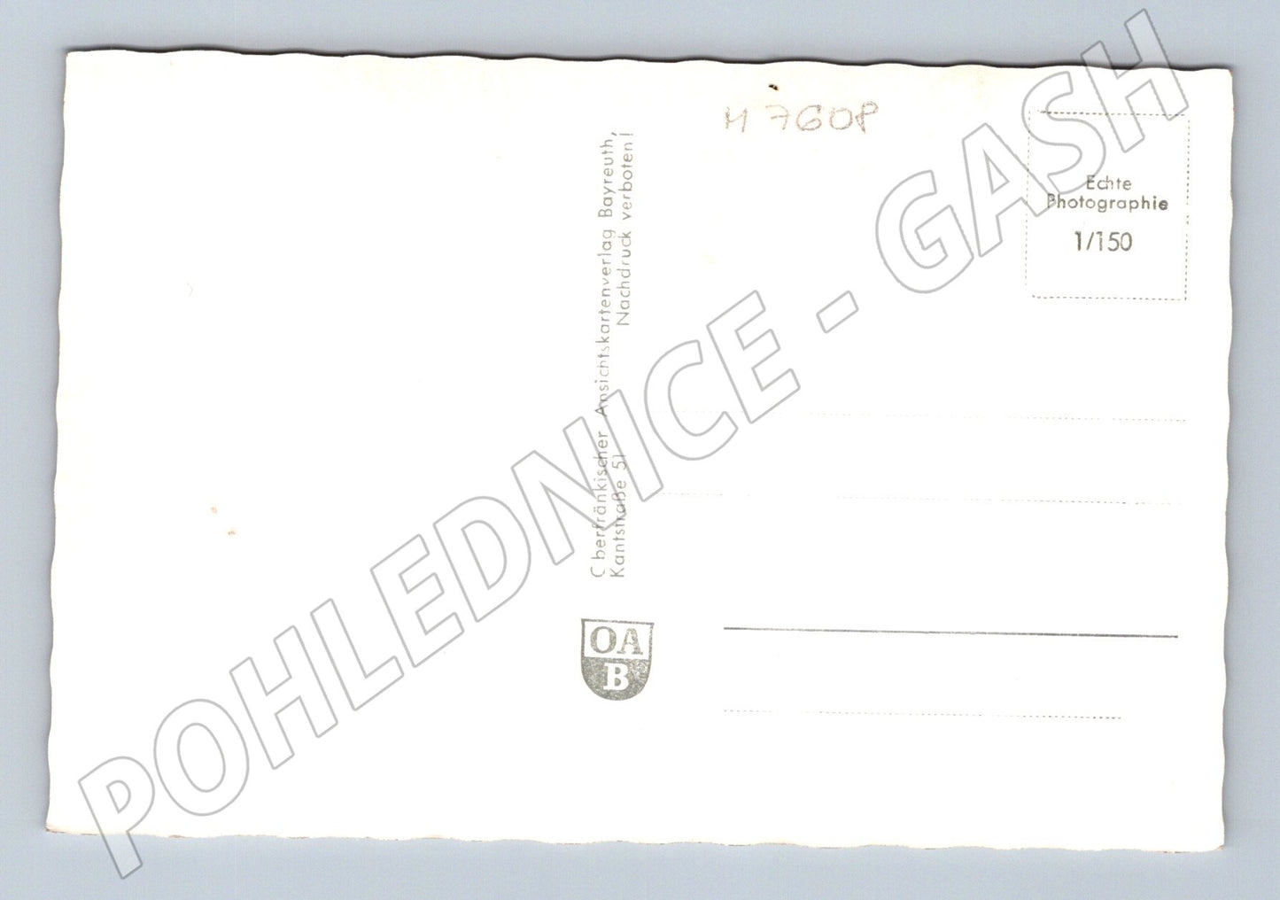 Pohlednice Bayreuth koláž památek město Wagner historická (M7608)