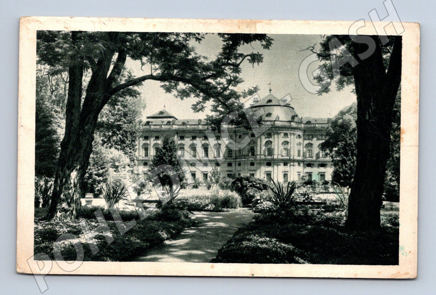 Pohlednice Würzburg Residenz čb historická pohlednice Německo (M7611)