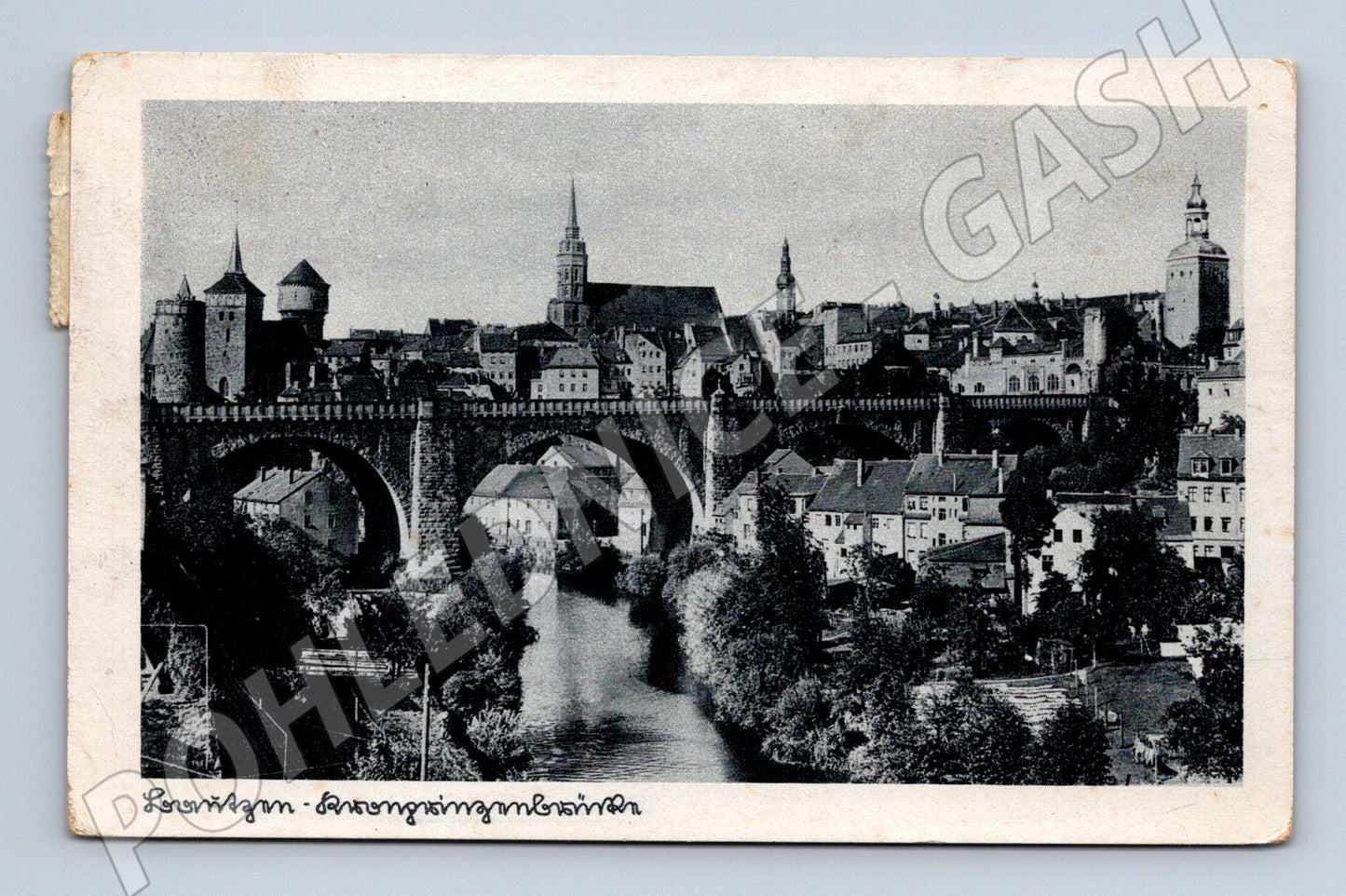 Pohlednice Bautzen 1941 most historická pohlednice se známkou (M7612)