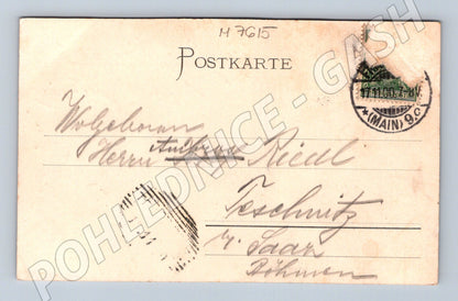 Pohlednice Frankfurt Saalhof historická pohlednice prošlá (M7615)