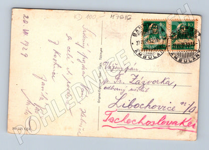 Pohlednice Konstanz Bodensee Jan Hus 1929 Švýcarsko (M7616)