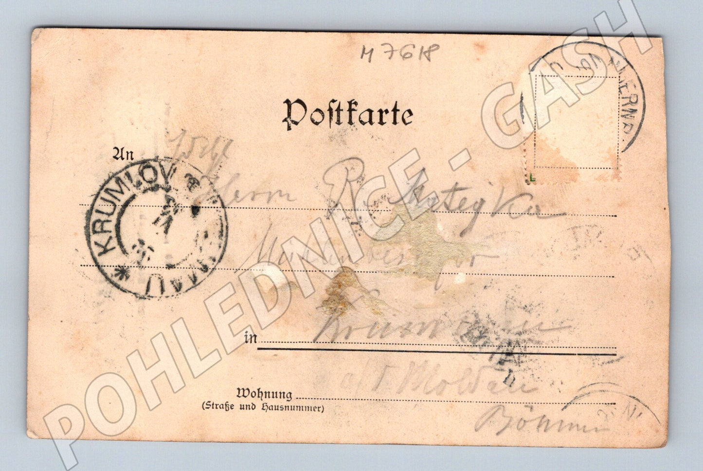 Pohlednice Nürnberg Sebaldusgrab pohlednice 1903 razítkovaná (M7618)