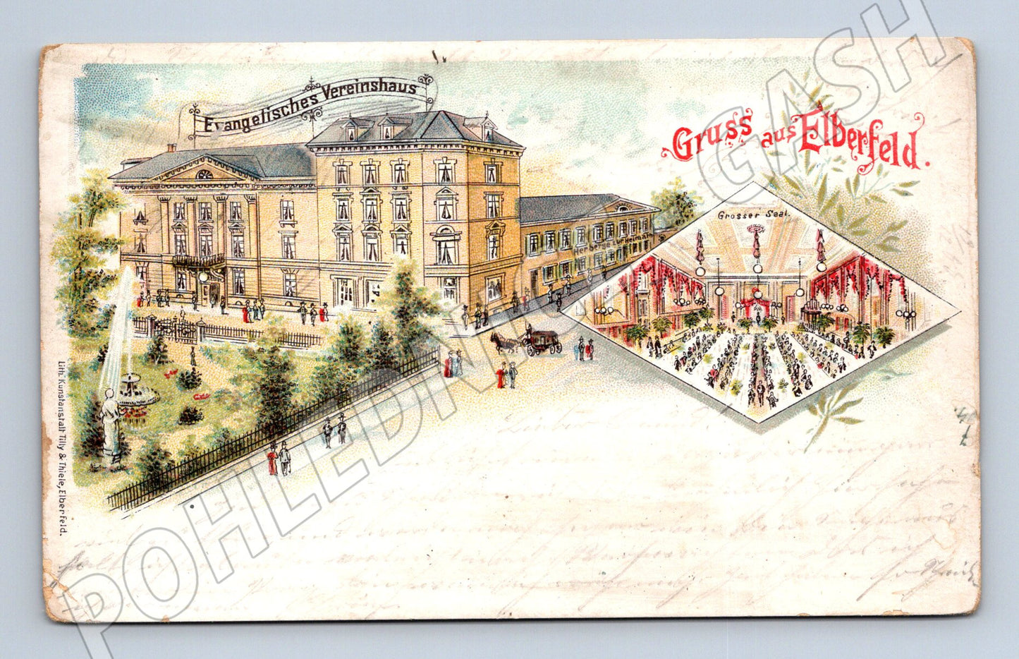 Pohlednice Gruss aus Elberfeld 1903 Evangelisches Vereinshaus (M7620)