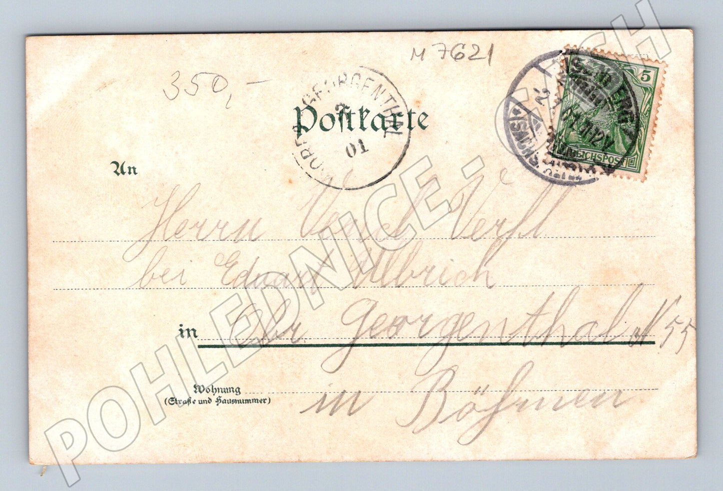 Pohlednice Altenburg Schloss kolorovaná pohlednice Německo (M7621)