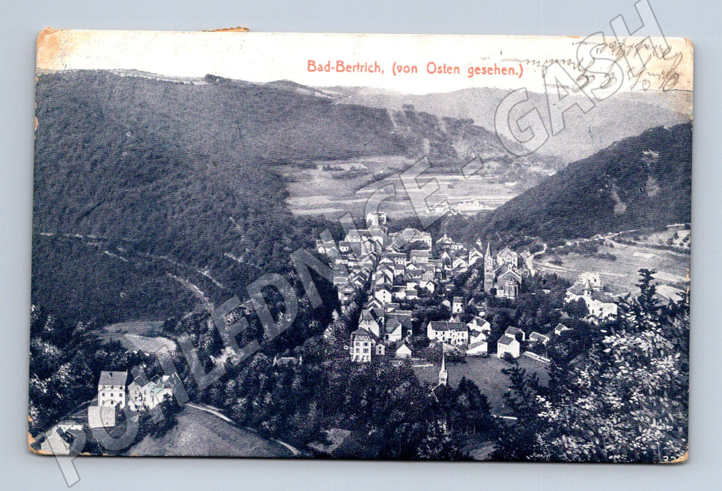 Pohlednice Bad Bertrich lázně Německo 2x známka Reich (M7624)