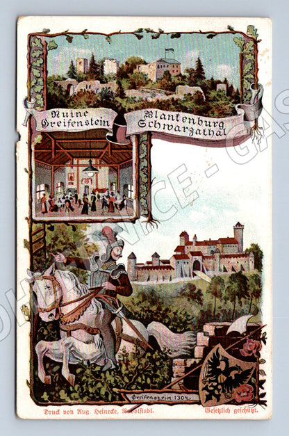 Pohlednice Blankenburg Greifenstein starý hrad historická (M7625)