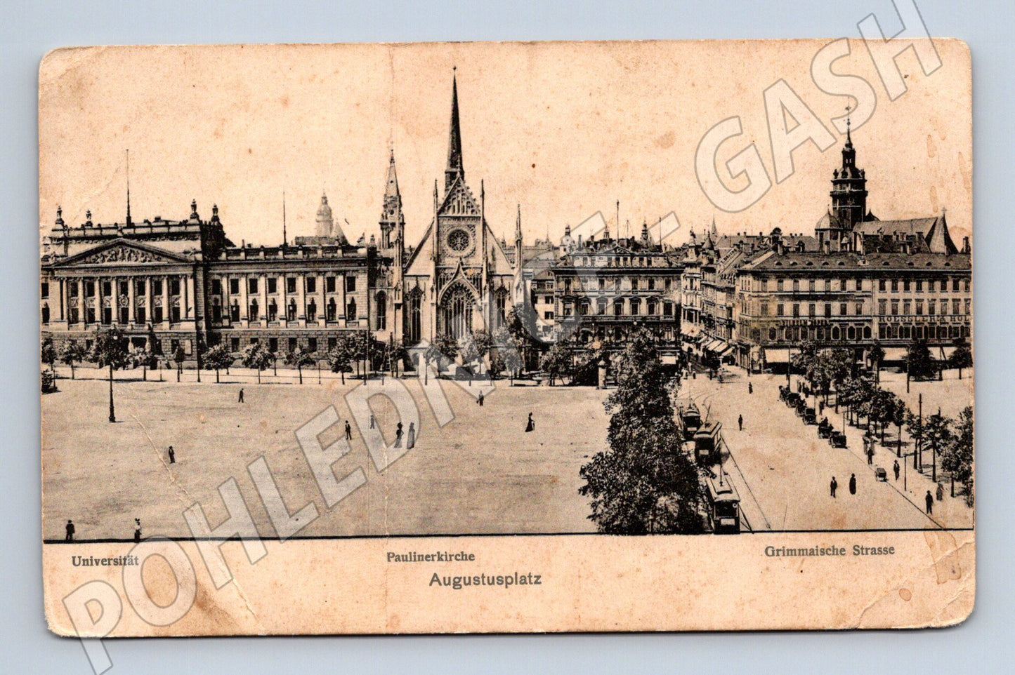 Pohlednice Augustusplatz Lipsko historická pohlednice (M7634)